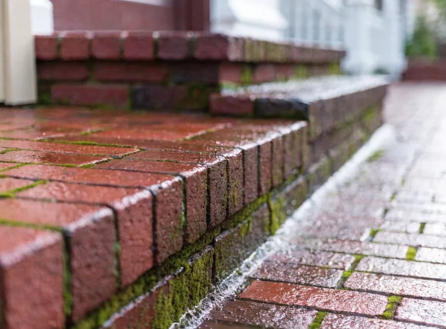 Brick walks and stoops