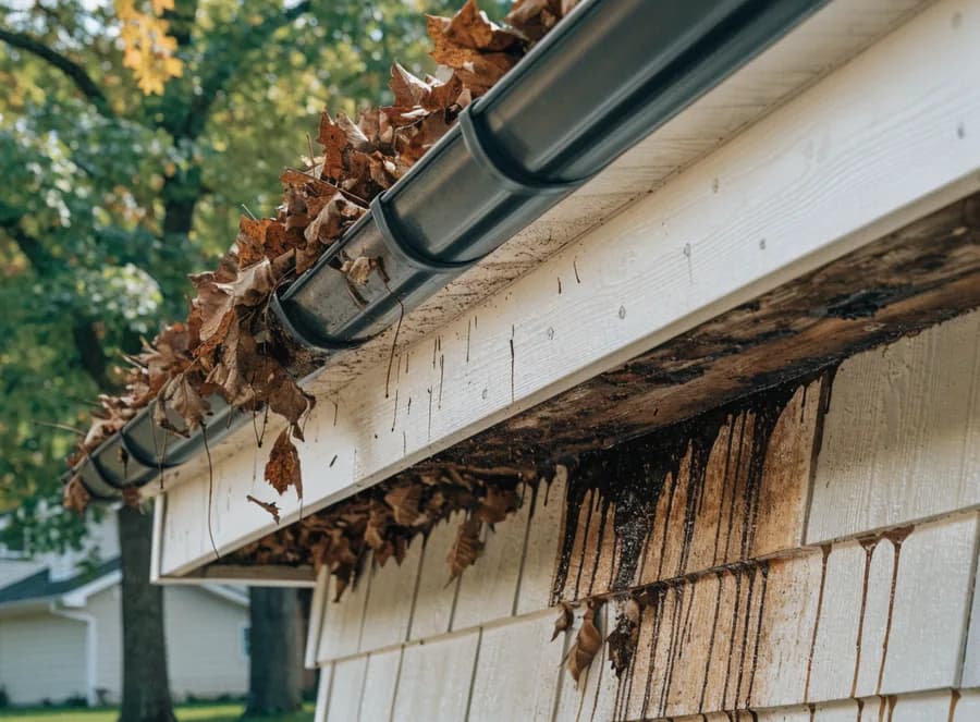 Heavy fall debris