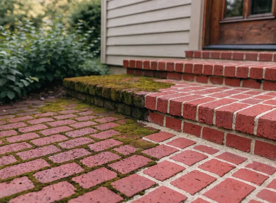 Brick walks gone slick